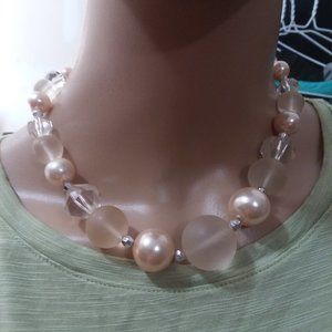 Super cool vintage beaded choker necklace